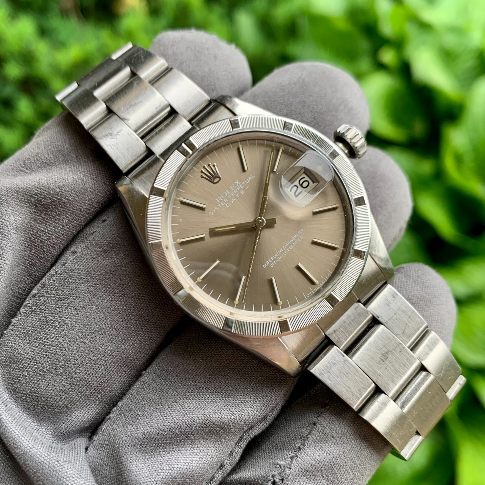 1979 Rolex Date Ref. 1501 – Rare Grey Sigma Dial – Automatic Steel Wristwatch