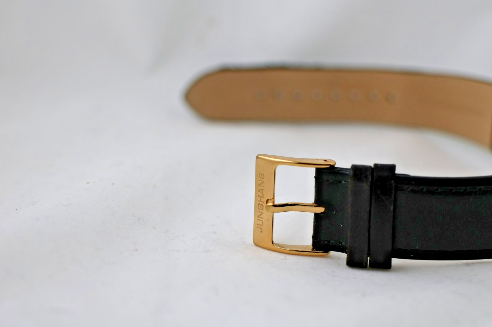 Junghans Meister 027/7312 Automatic Gold Tone White Dial Date made in germany