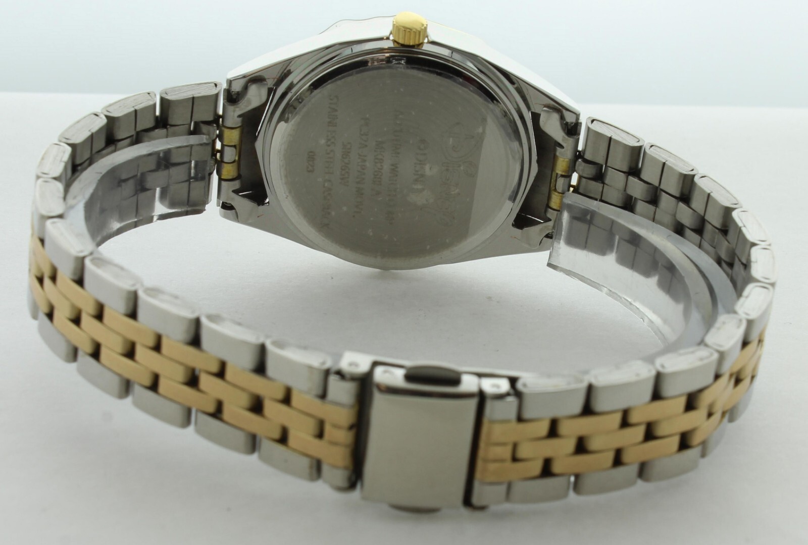 Disney Mickey Mouse Classic Moving Hands Two-Tone Bracelet Watch with date