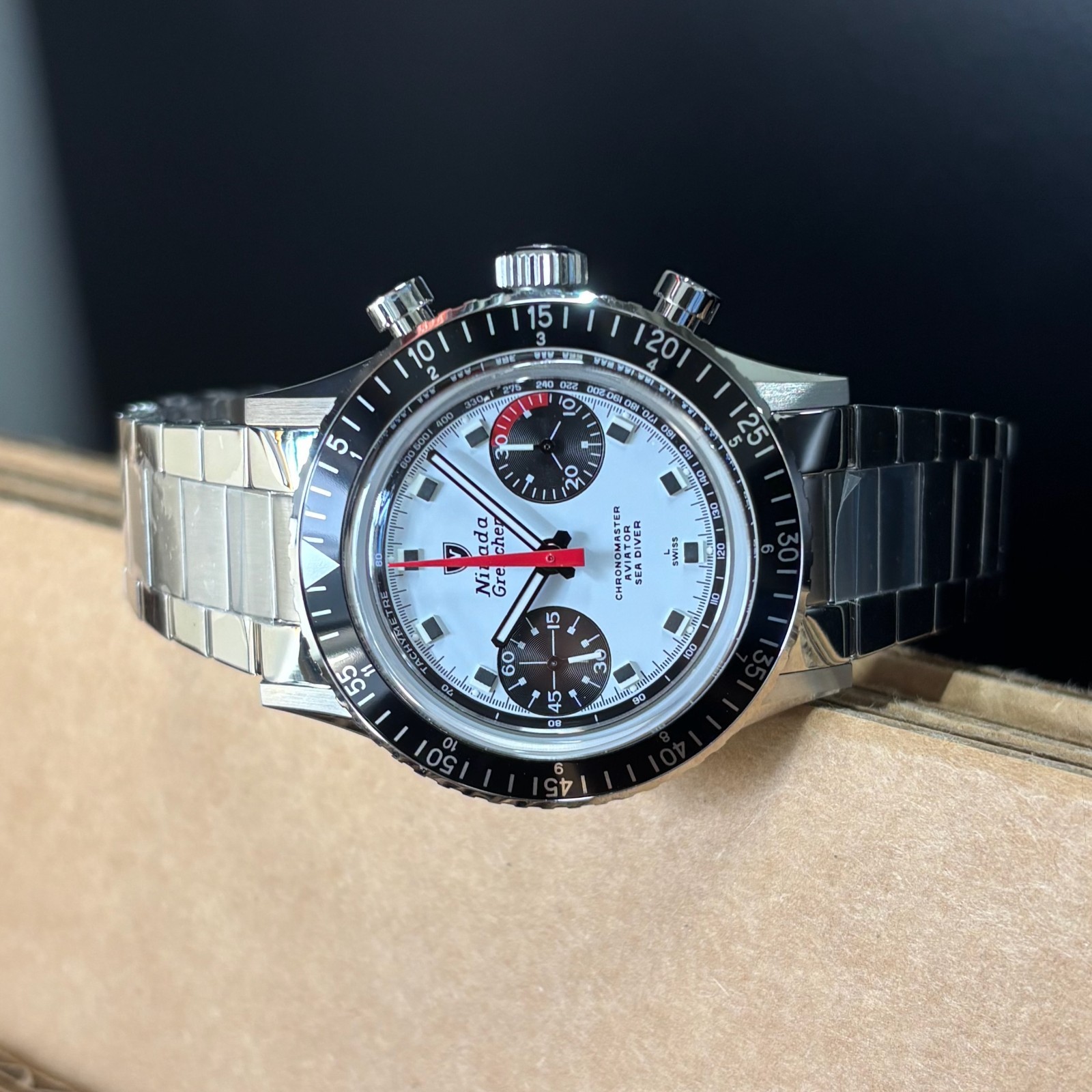 2026 Nivada Grenchen Chronomaster Panda 38mm 86054M20LC – Panda Dial