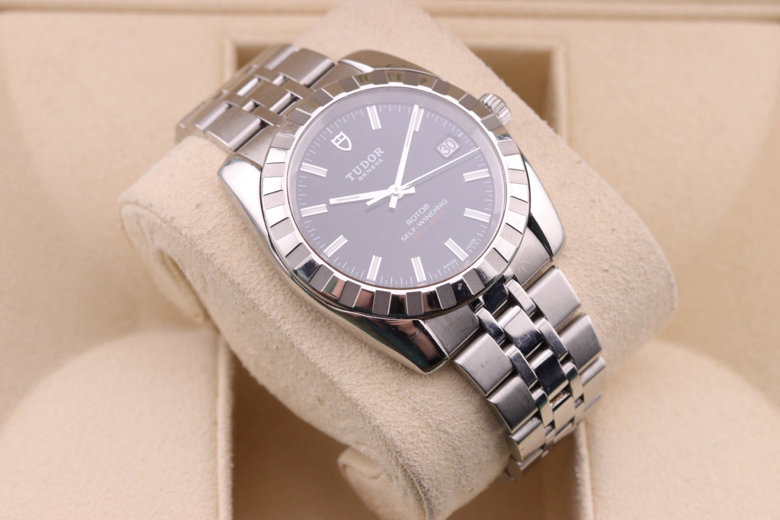TUDOR Classic Date | ref. M21010 | 38mm Stainless Steel Watch with Card