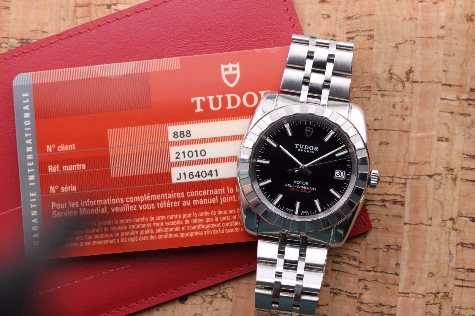 TUDOR Classic Date | ref. M21010 | 38mm Stainless Steel Watch with Card