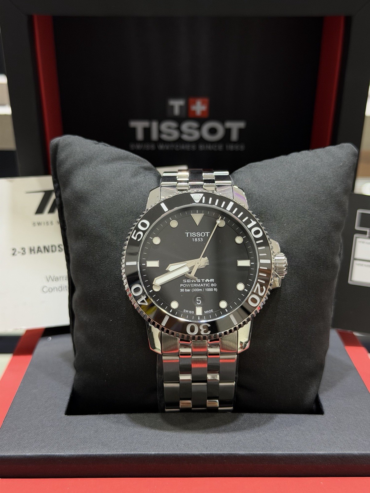 New Tissot 43MM Seastar 1000 Automatic Black Dial Men’s Watch T120.407.11.051.00
