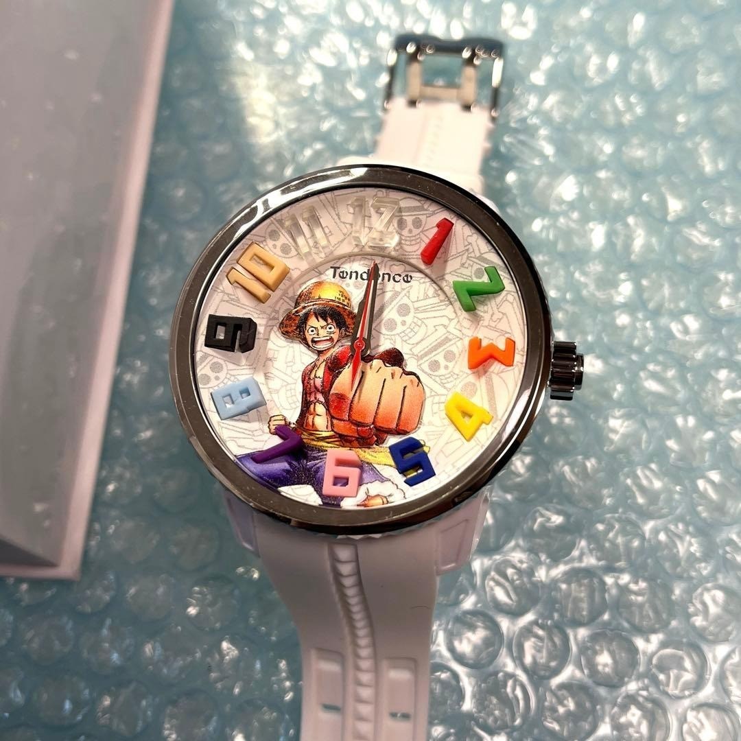 Tendence x One Piece Luffy Collaboration Watch Silver Unisex Mint Dead battery