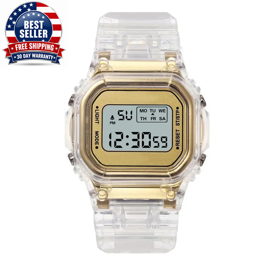 New Sports Digital Watch for Men Women Simple Square LED Watch Fashion Casual El