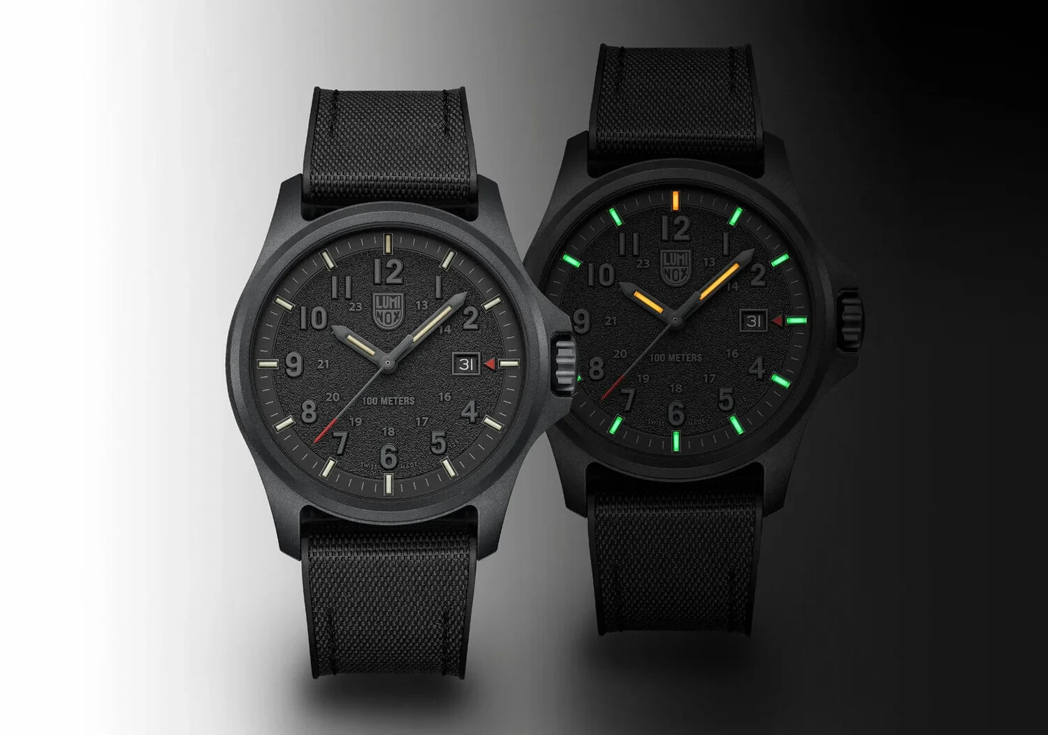 Luminox Atacama Field Black Dial Rubber Band Watch XL.1961 43MM Sapphire Glass