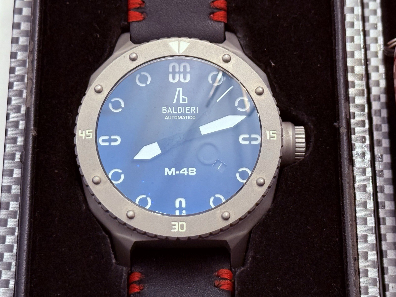 Baldieri MAGNUM M48 INOX AB0061SS-BKD Limited 055/150 WR 30ATM Swiss Automatic