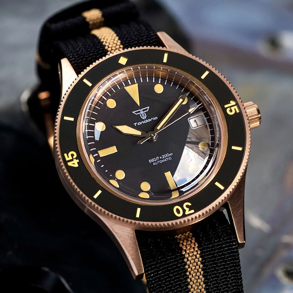50-Fathoms 20ATM CUSN8 Solid Bronze Japan NH35 PT5000 Automatic Watch for Men