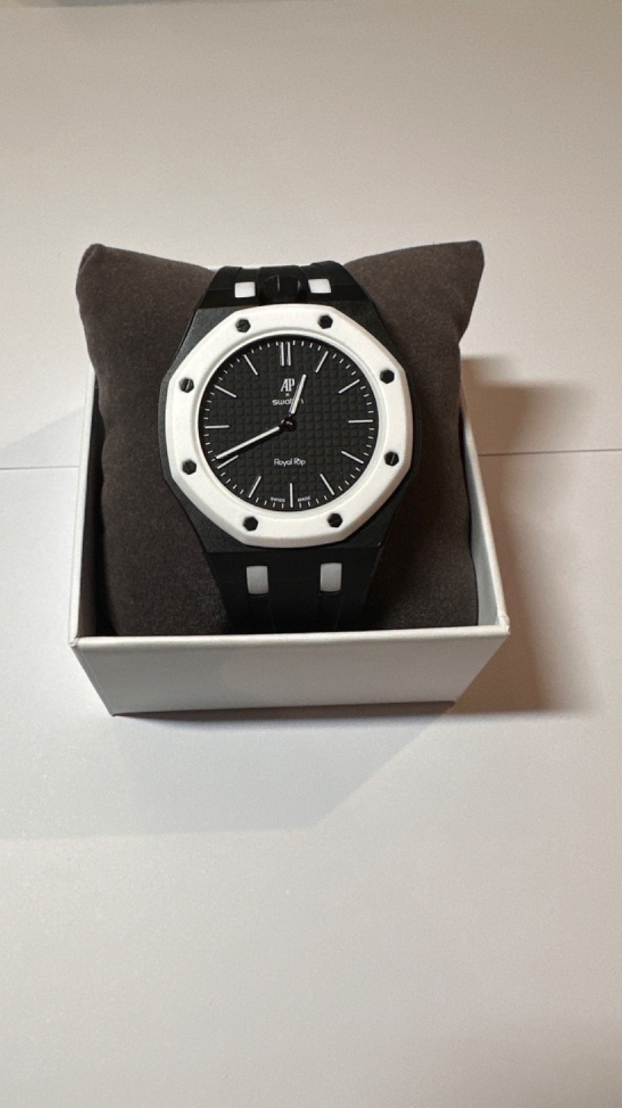 Swatch Ap Royal Pop Black Watch New With All Box And Papers And Wrist Strap