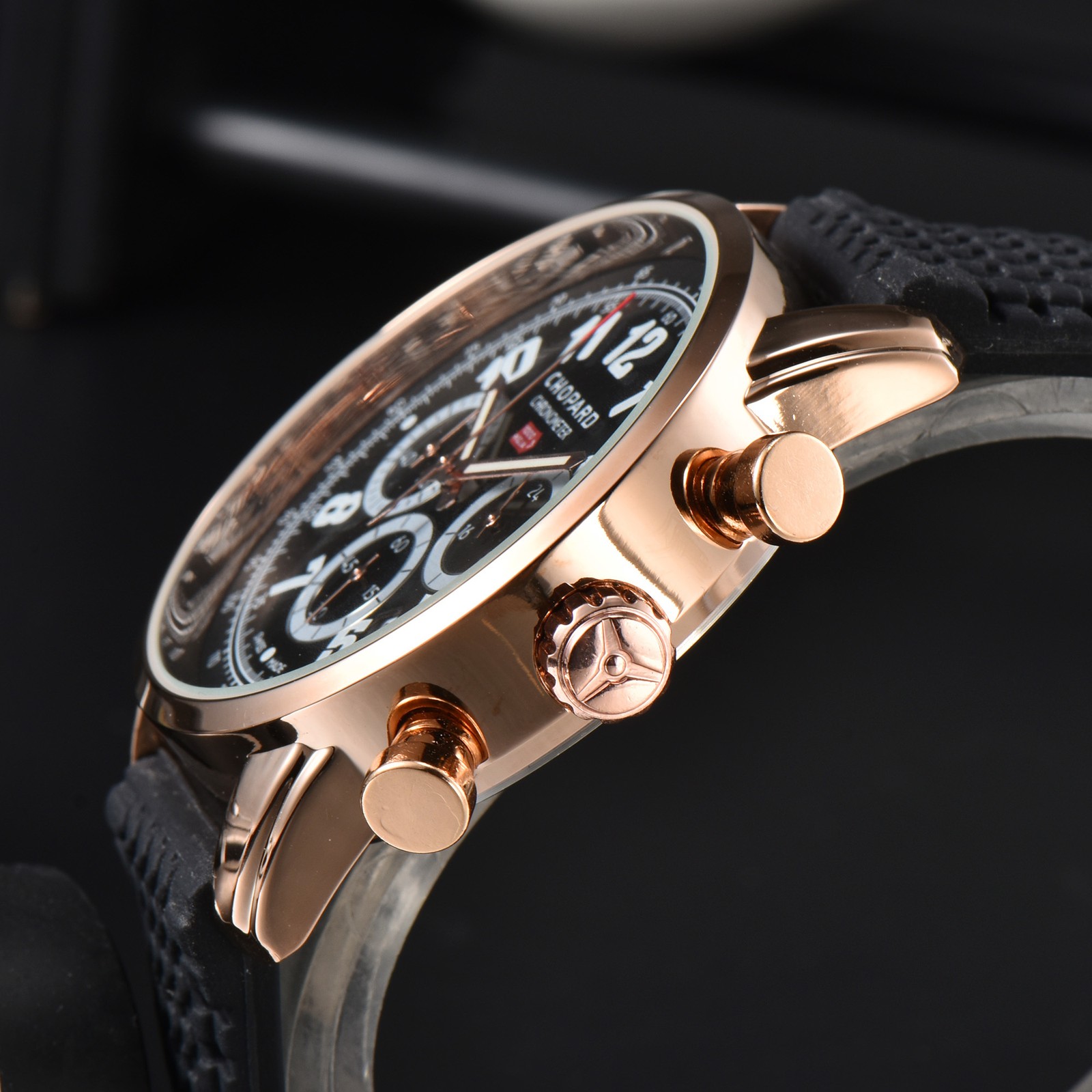 Chopard multifunctional quartz watch with all dial functions working perfectly