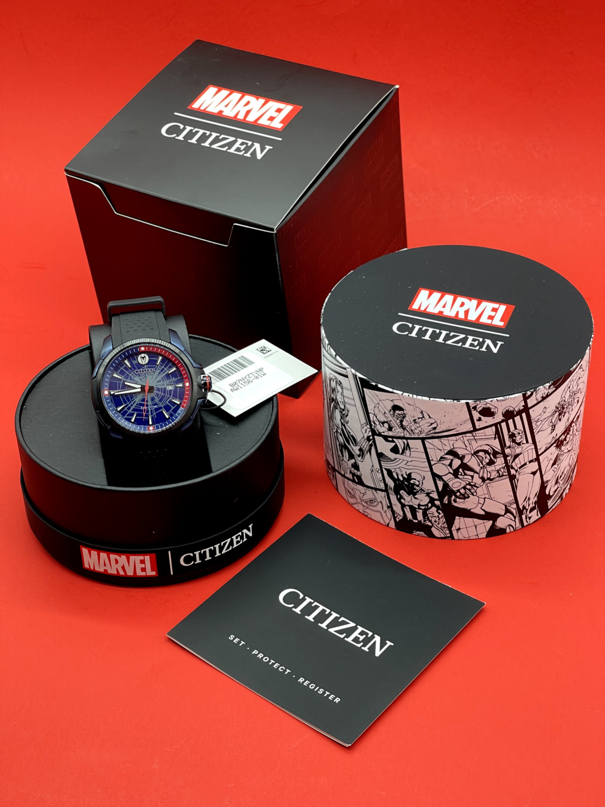 *Brand New in Box* Citizen Spider-Man Men’s AW1156-01W 44mm Strap Watch