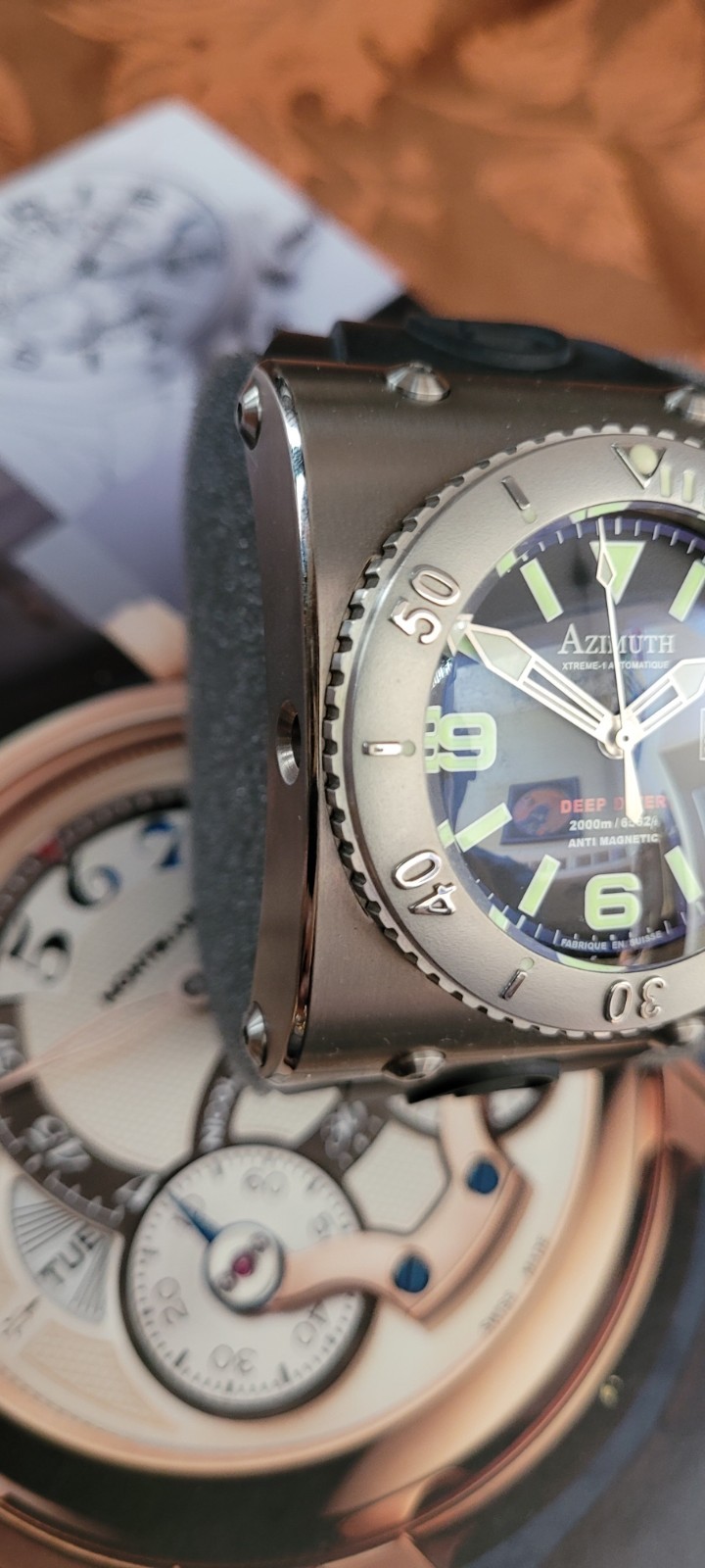MINT CONDITION LIMITED EDITION AZIMUTH XTREME 1 DEEP DIVER TITANIUM 46MM 2000M