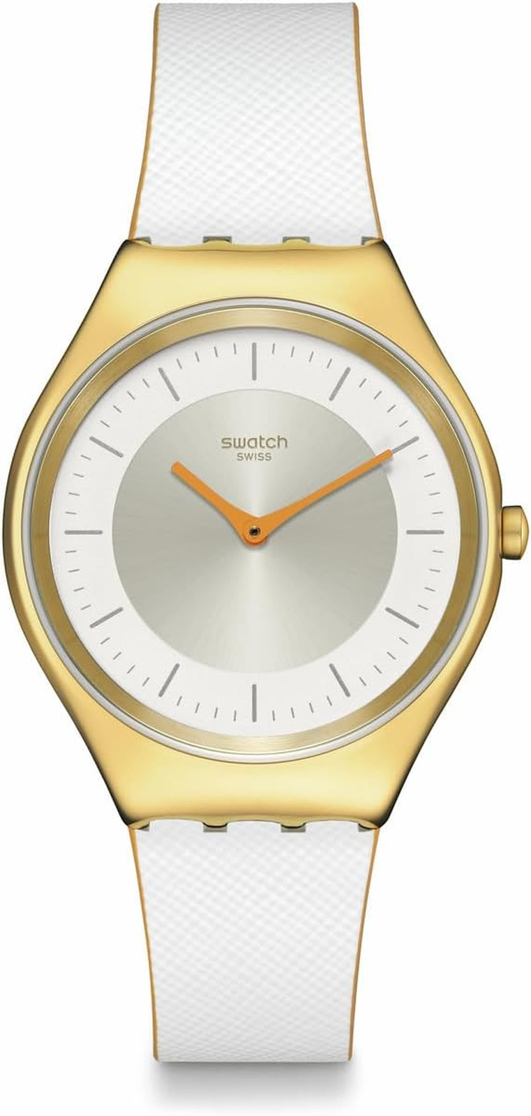 Chic Waterproof White Quartz Unisex Watch with Pearl Finish