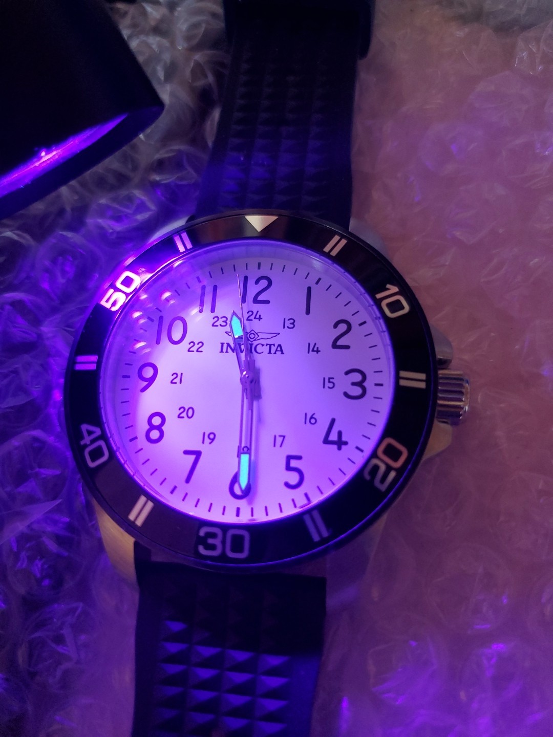 Invicta Watch – 43629 White Dial Stainless St./ Luminous Hands 100 M Water Resis
