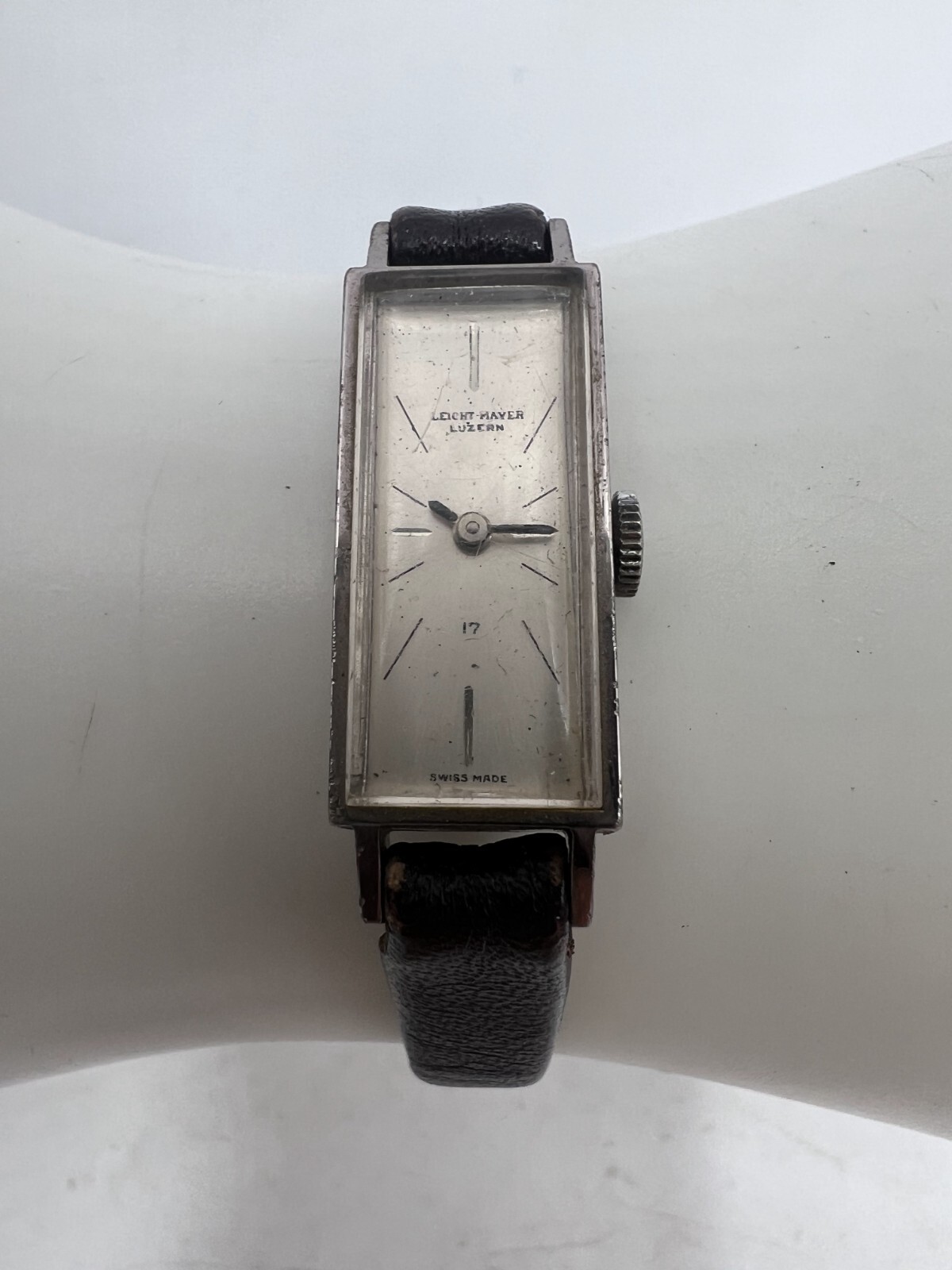 VTG 1950s 11mm Leicht-Mayer Luzean (Lucerne) 17 J Women’s Mechanical Watch Swiss