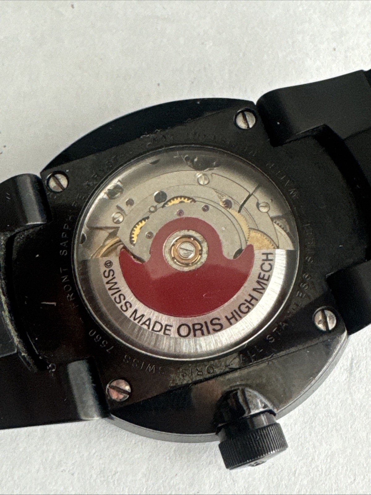 ORIS Williams F1 Team 7560 Automatic 40mm Day Date Black And Red Clean
