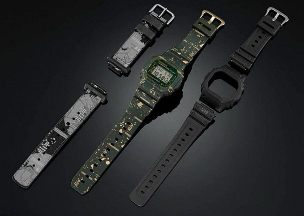 Casio G-Shock DWE-5600CC-3ER Resin Case with Green Plastic Band Men’s From Japan