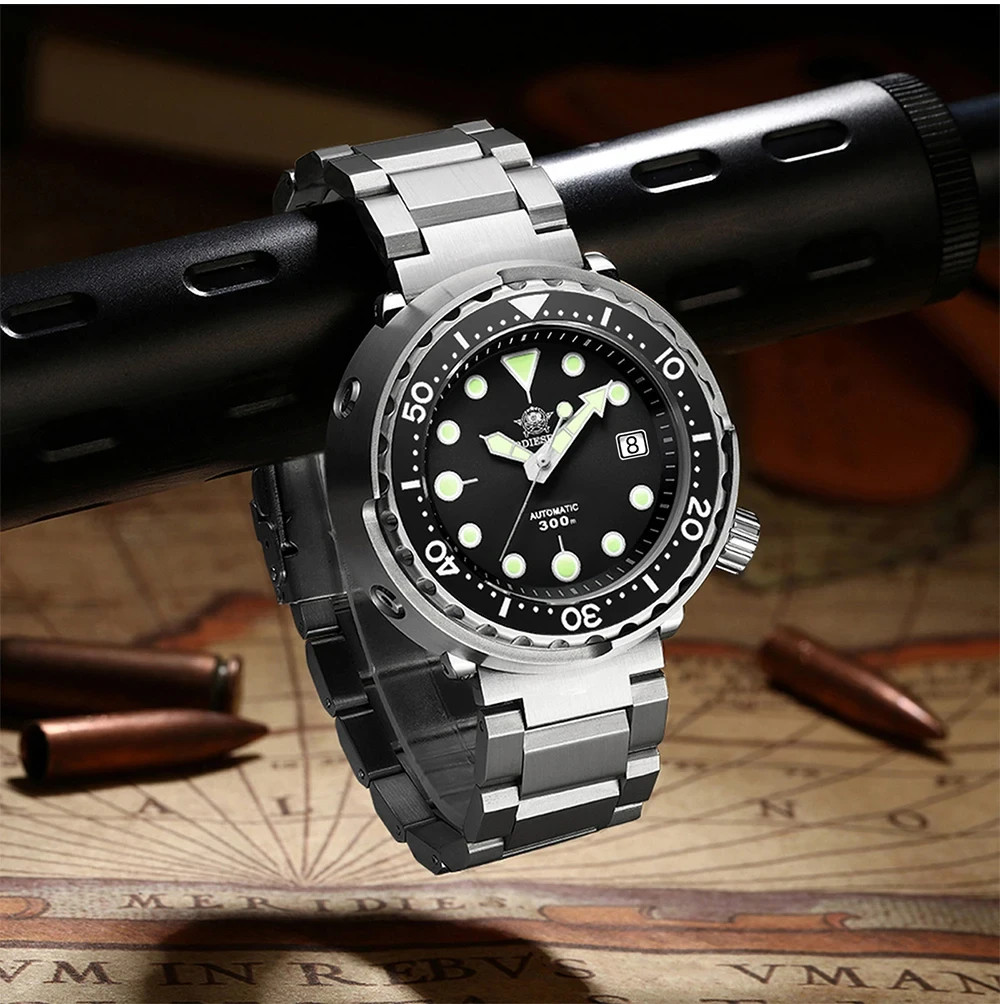 44MM ADDIESDIVE Tuna Automatic 8215 Men’s 300M Stainless NEW box/papers
