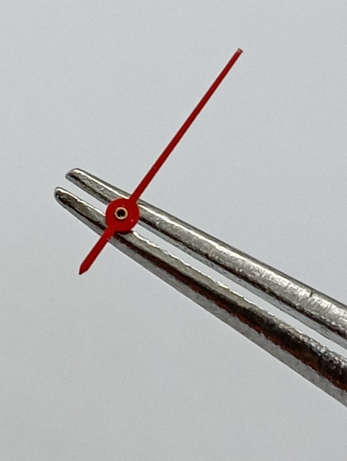 Vintage Lot 2pcs. RED Sweep Second Hand Ø 0.17 Length 11mm. NEW OLD STOCK Watch