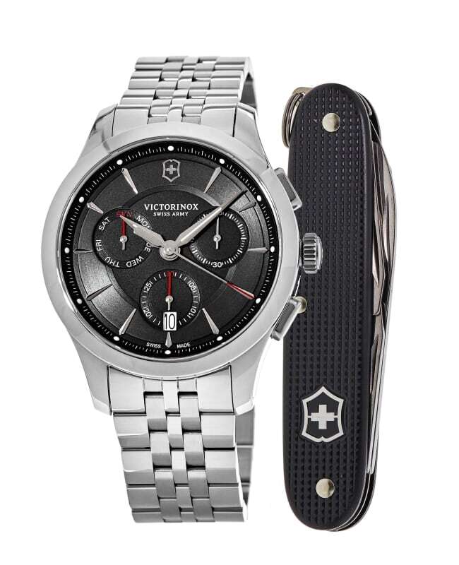 New Victorinox Swiss Army Alliance Chronograph Black Dial Men’s Watch 241745.1