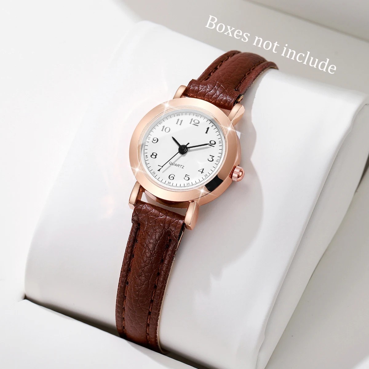 Fashion Small Dial Women’s Watch – Simple Leather Band, Analog Quartz Wristwatch