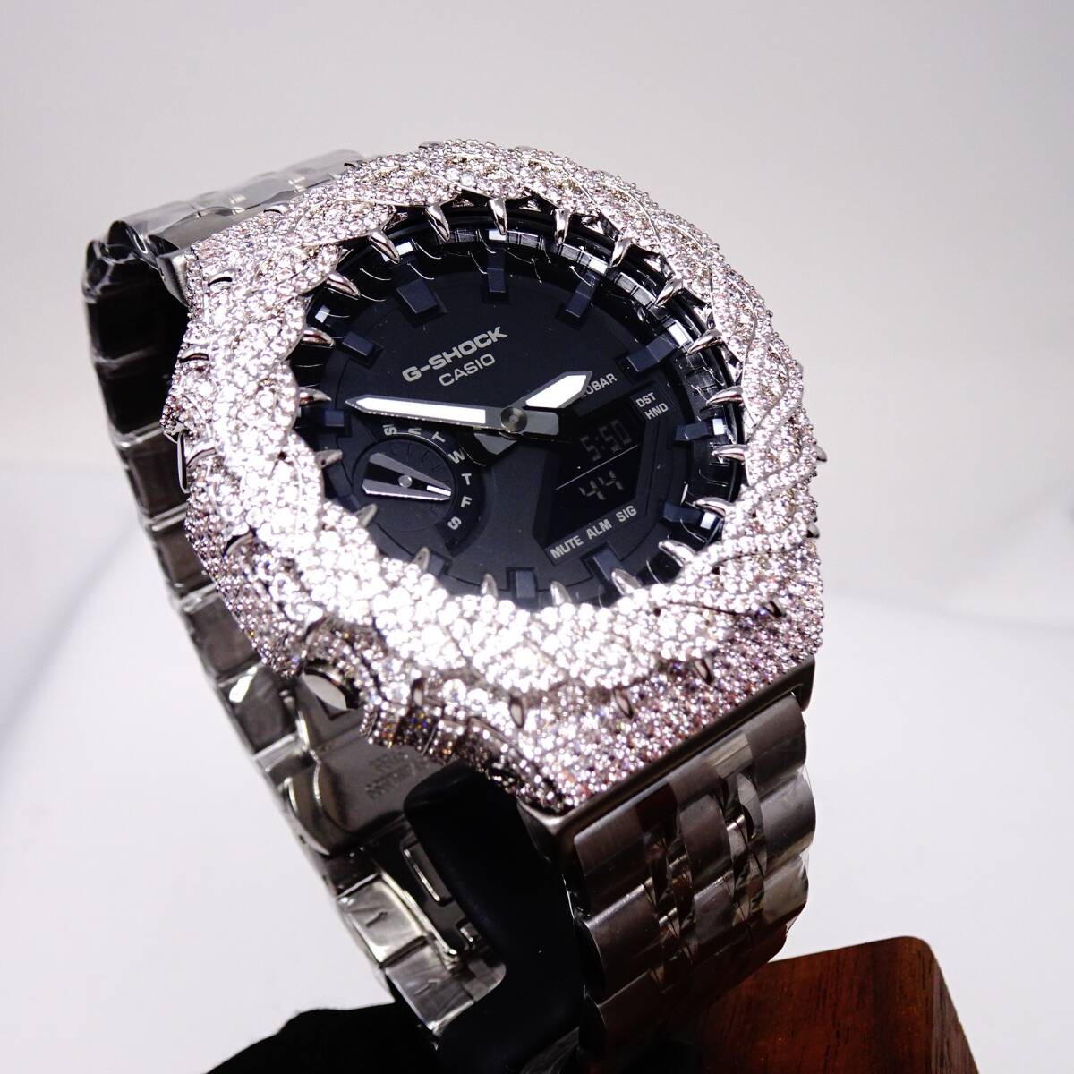 New〓mod〓G-Shock custom watch〓Regular GA2100CM body included〓Stainless steel