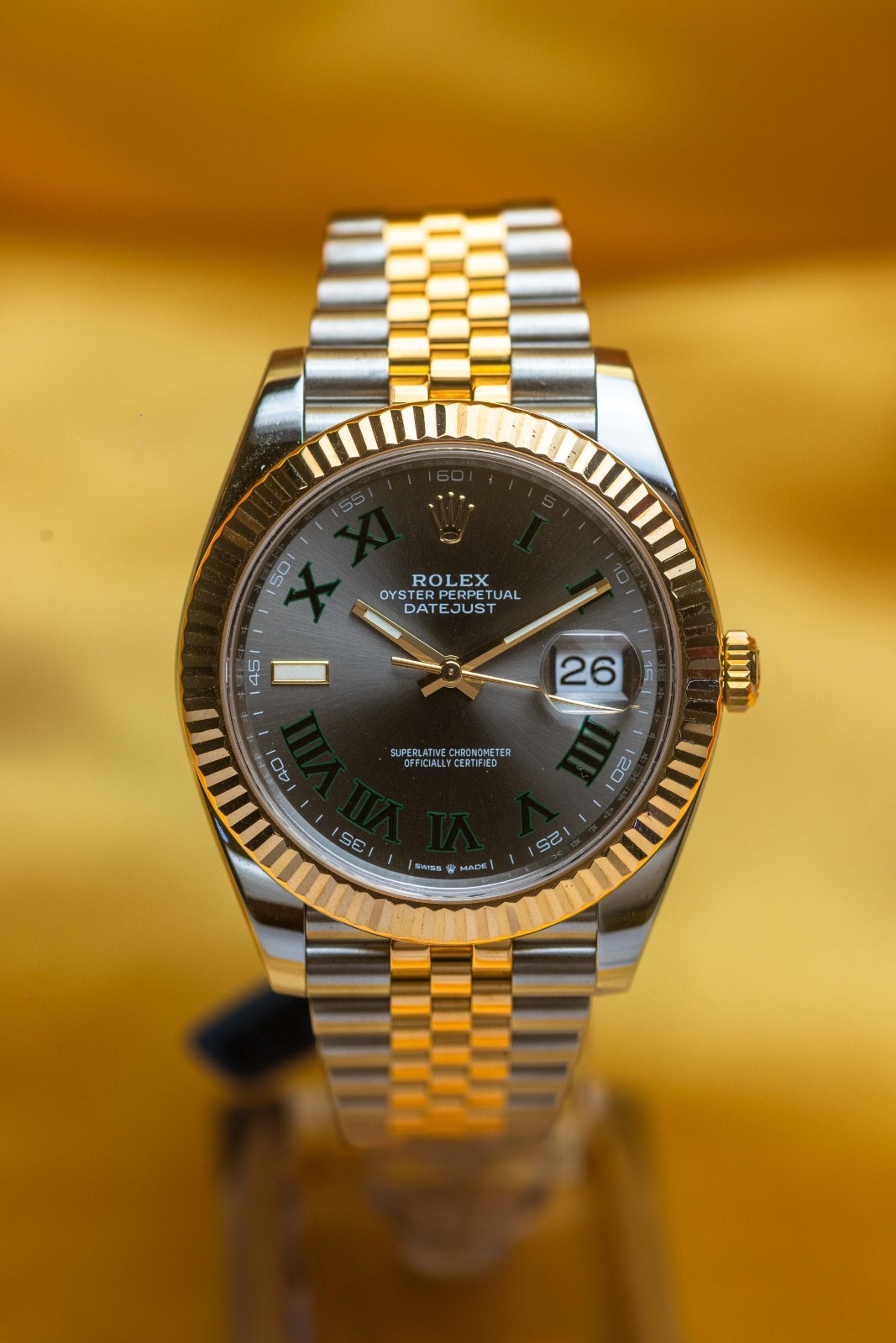 Rolex Datejust 41 Wimbledon Dial – Two Tone Jubilee Bracelet – 126333