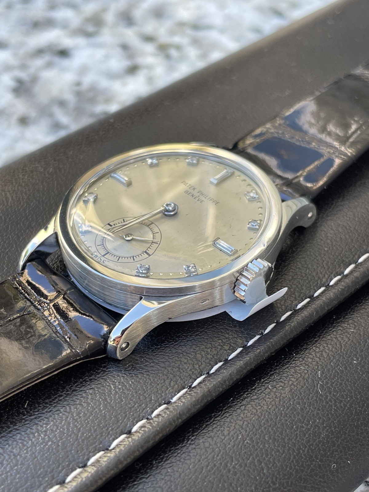 Patek Philippe Calatrava Ref. 96 PLATINUM DIAMOND DIA Under factory warranty