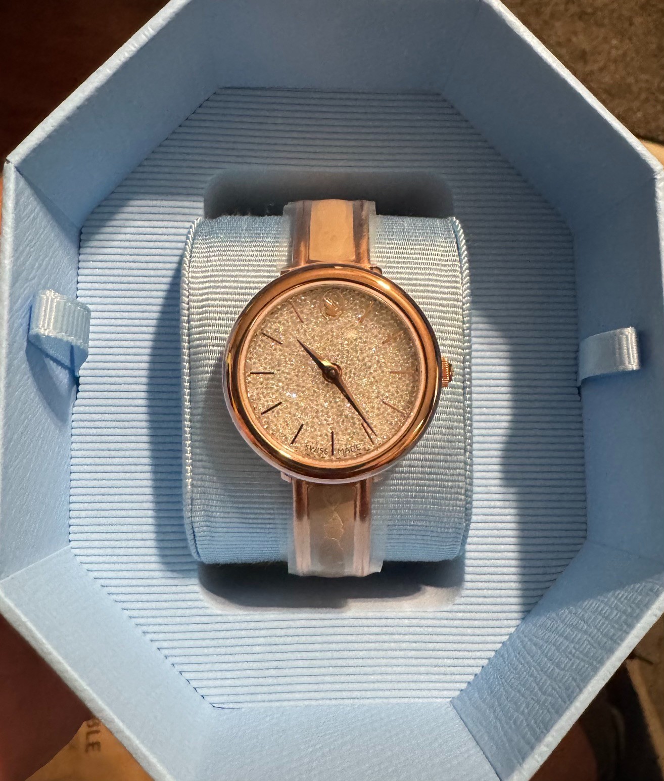 Swarovski Crystalline Bangle Watch Rose Gold 5689324 Swiss Made NEW Box Papers