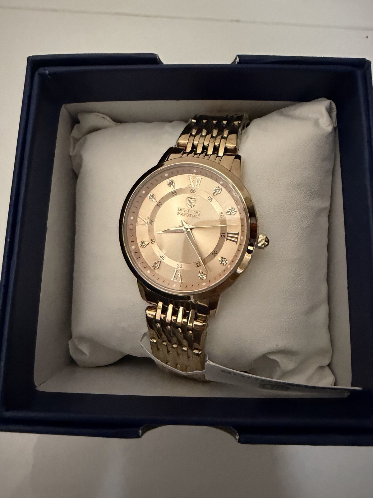 Brand New Montres Prestige Women’s Quartz Analog Rose Gold Bracelet Watch Dial