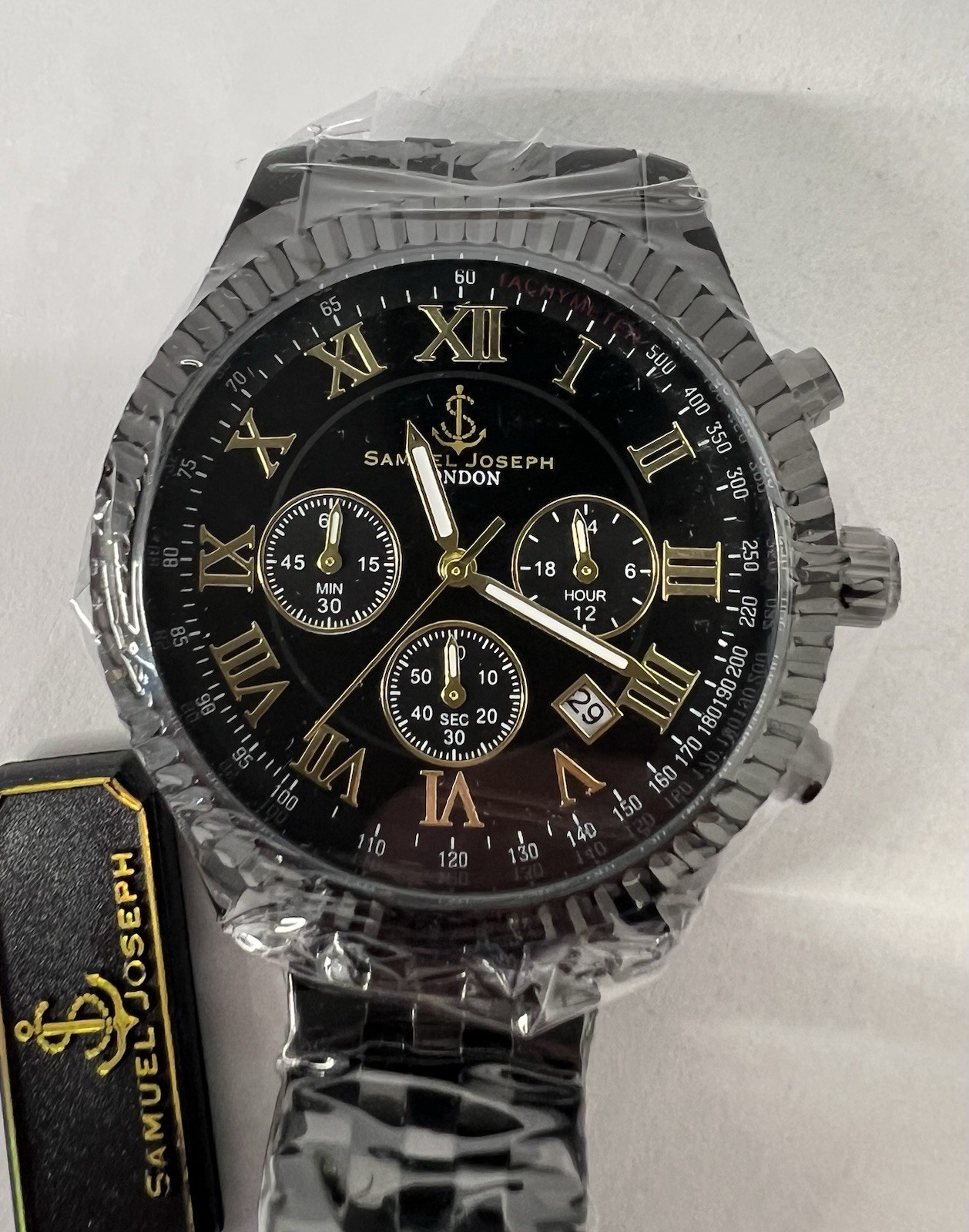 SAMUEL JOSEPH Ltd SPEED EXQUISITE BLACK WATCH – SJ0015 – NEW With Box and Tags