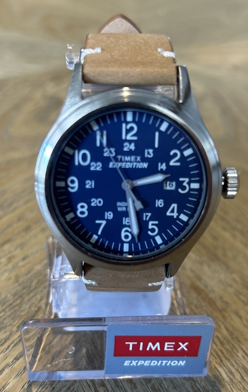 TIMEX EXPEDITION INDIGLO TW4B01800 WR 50M BLUE/BROWN MILITARY FIELD MEN’S WATCH