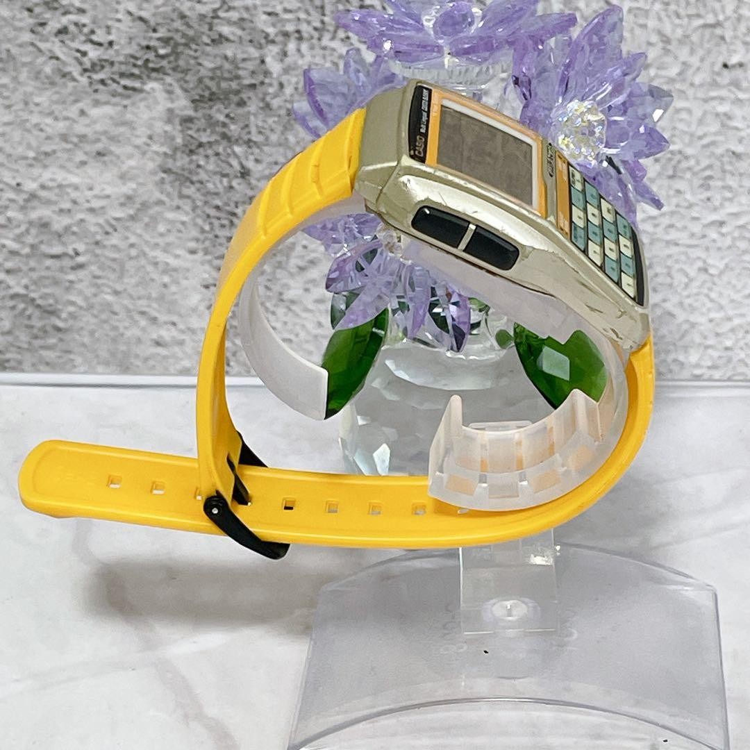 Casio DATABANK DBC-32 Digital Watch Yellow Vintage Japan 071405