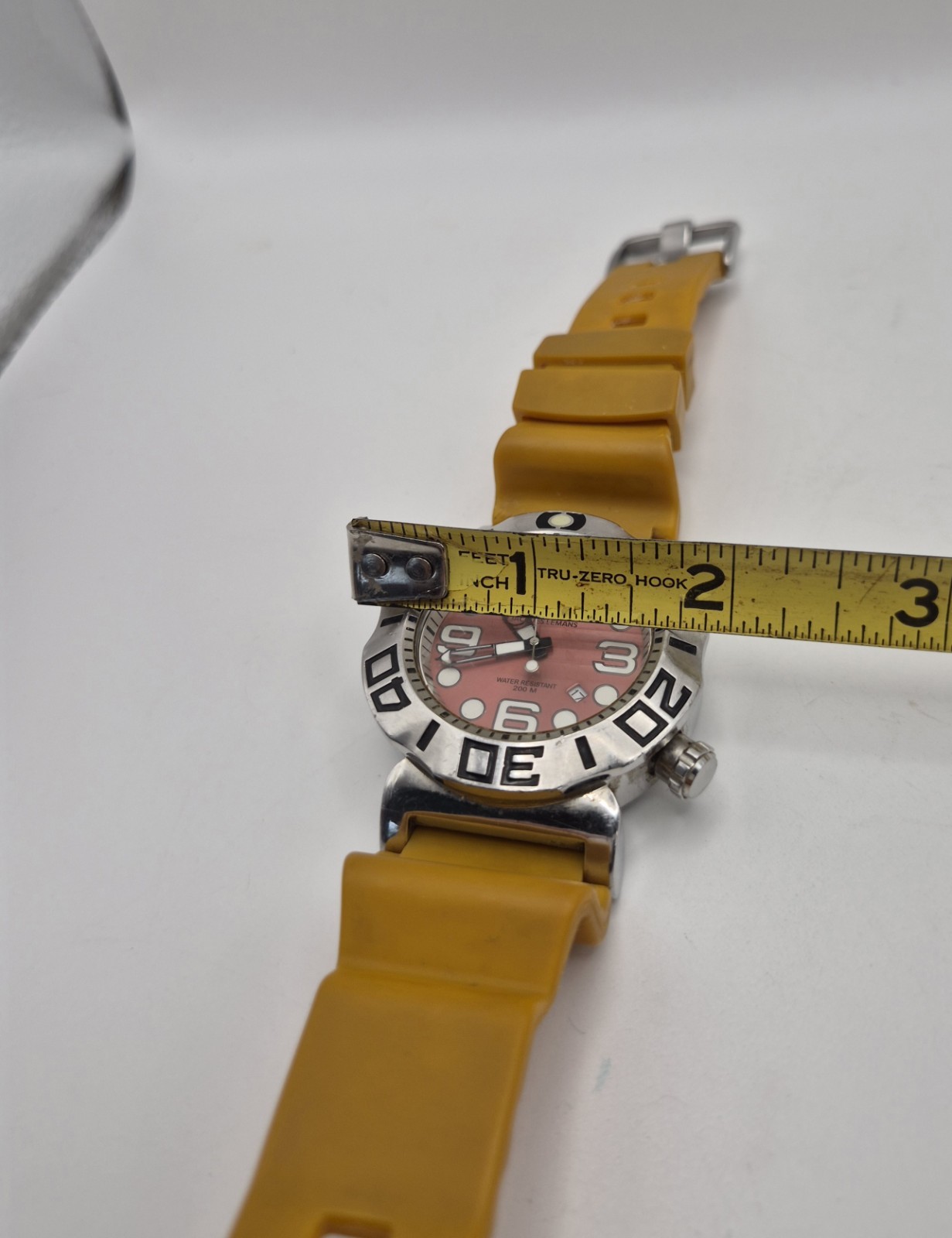 Jacques Lemans Diver Collection Date 1-1223 200m Water Resistant 20ATM Orange