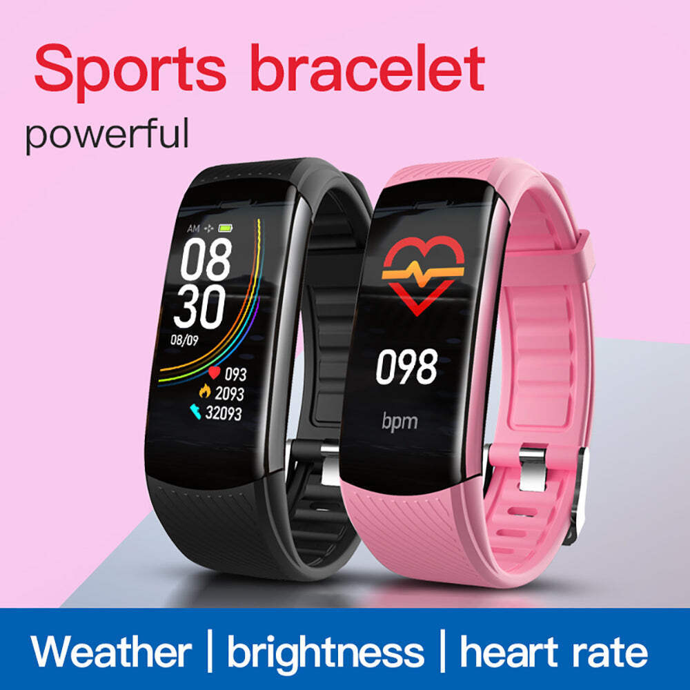 C6T Temperature Measurement Smart Bracelet Blood Pressure Heart Rate Meter Pedom
