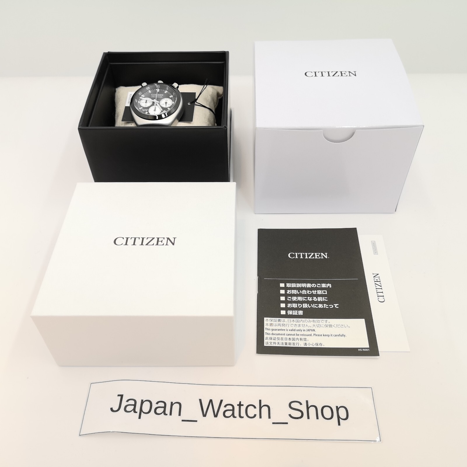 CITIZEN COLLECTION Record Tsuno Chrono AN3660-81E Black Men’s Watch New in Box