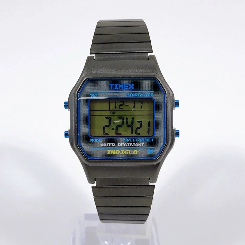 Timex Pac-Man Digital TW2V94200 Black Stainless Steel Retro Game Quartz Watch