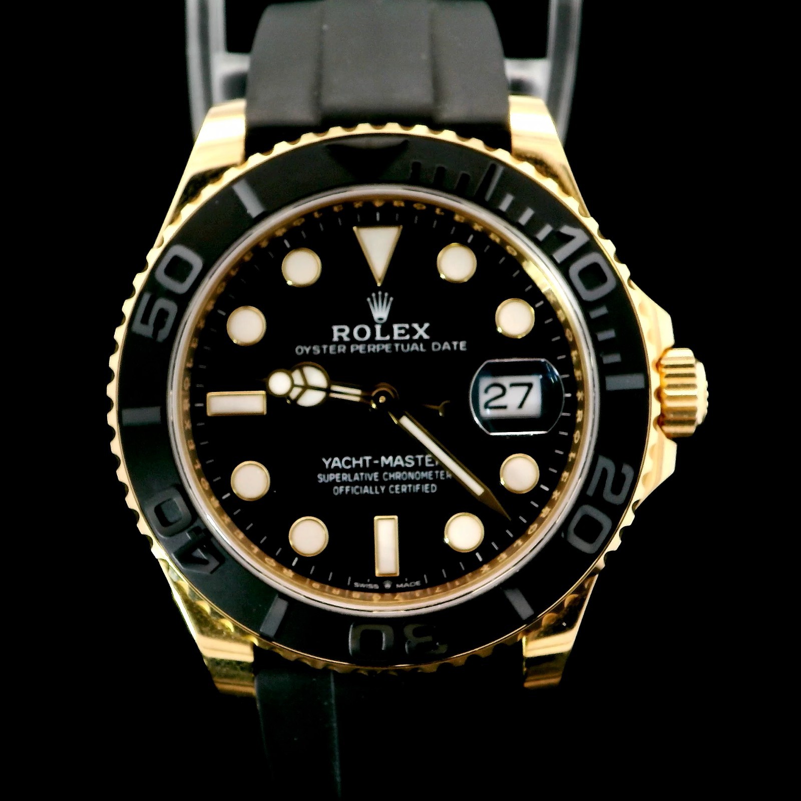 Rolex Yacht-Master 226658 Black Two-Piece Strap with Black Bezel