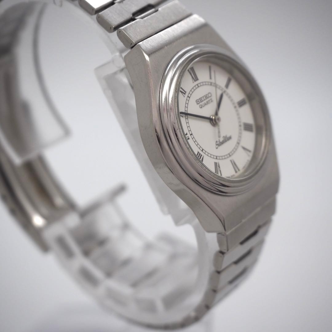 SEIKO SilverWave Quartz Watch White Dial Silver 28mm 17cm/6.69in New Battery