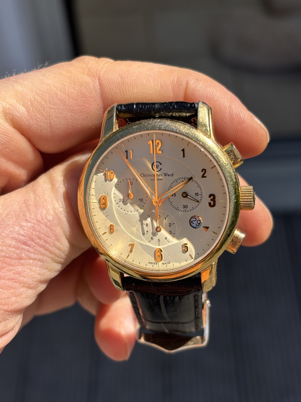 Christopher Ward C3 Malvern Chronograph Mk1 Gold (02/2010) WH1710C