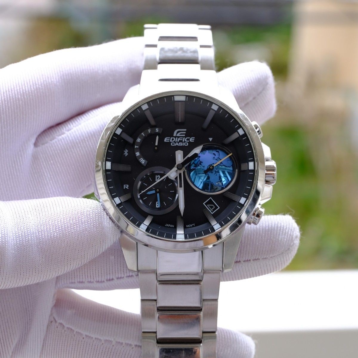 CASIO EDIFICE EQB 600D 1A2JF Chronograph Watch Excellent Condition