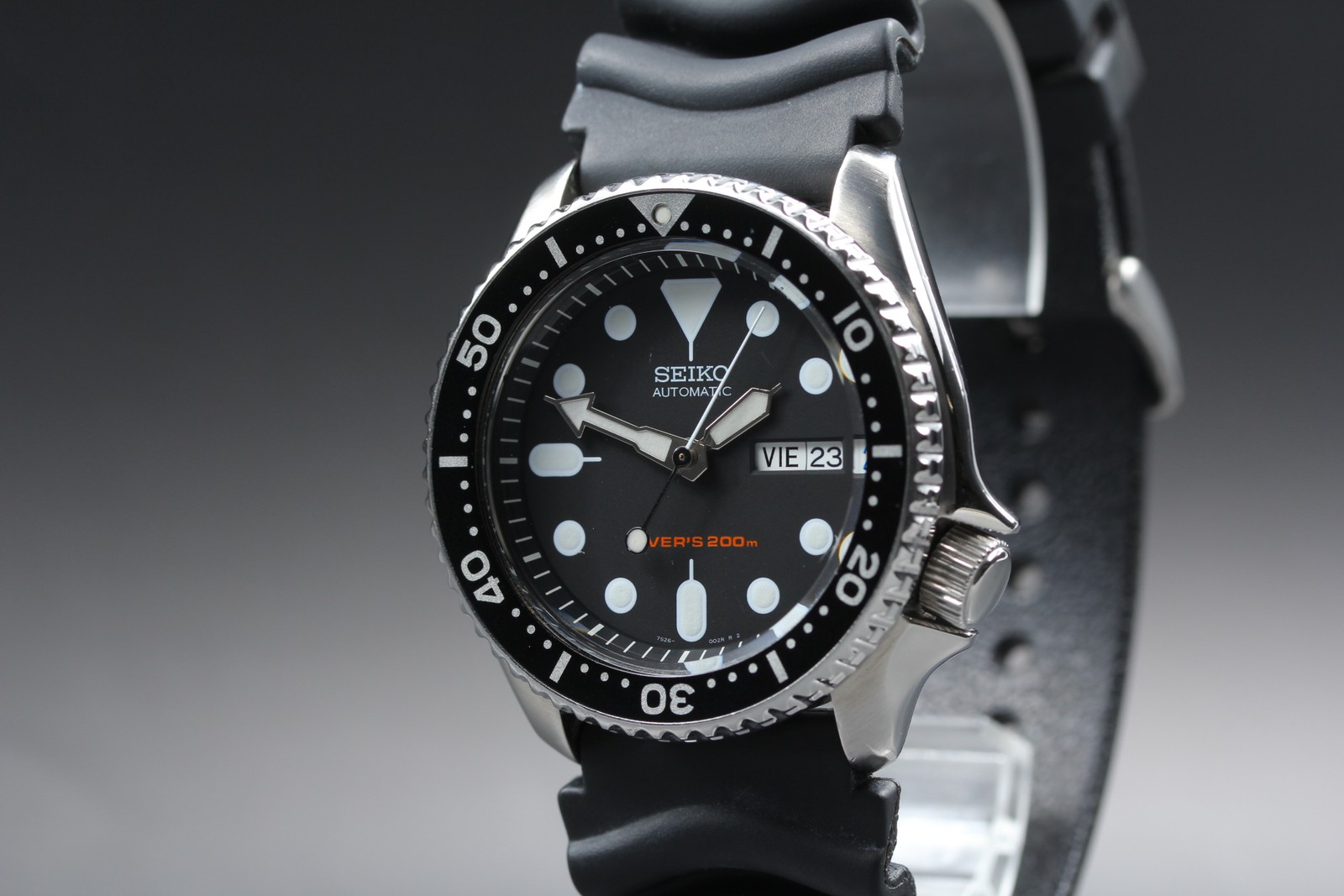 *Near MINT* SEIKO 7S26-0020 SKX007 Black Boy Divers 200m AT Men’s Watch JAPAN