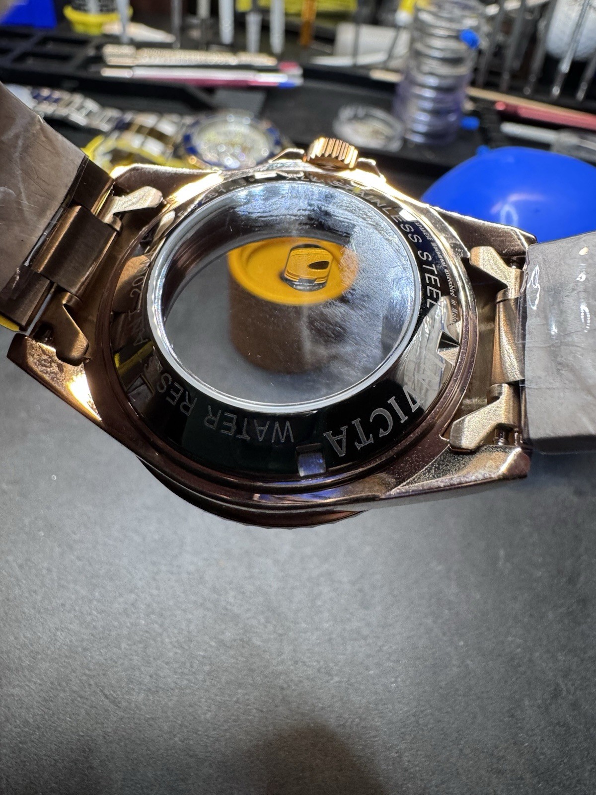 Invicta CASE BRACELET AND DIAL ONLY!!!! NOT A WORKING WATCH………PARTS ONLY