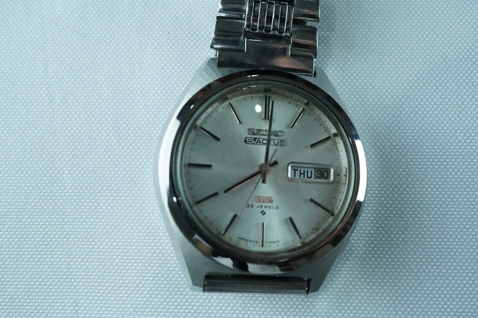 SEIKO 5 ACTUS SS 6106-7490 25 JEWELS AUTOMATIC JAPAN WATCH