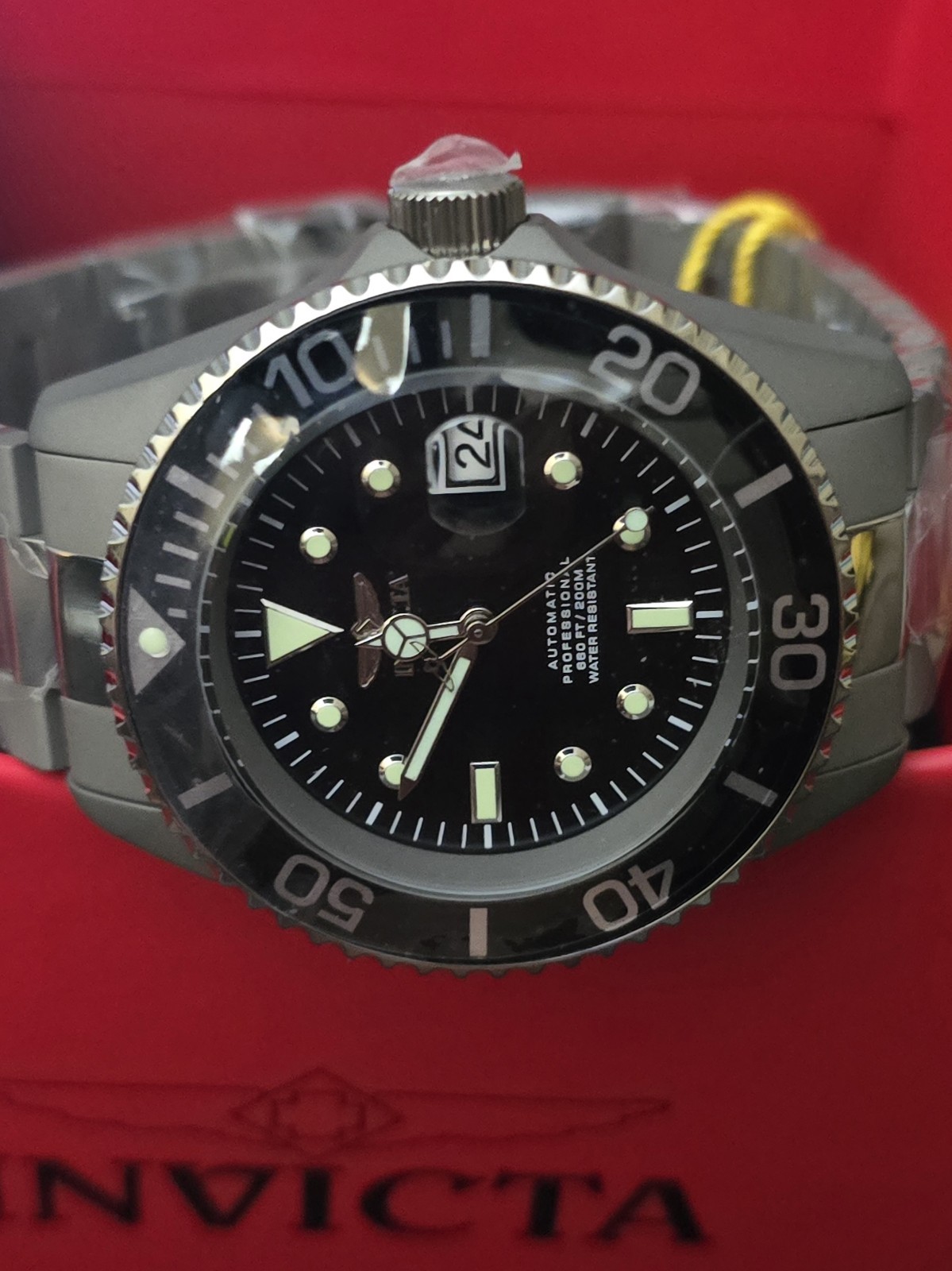 Invicta Pro Diver Automatic Solid Titanium 45mm Men’s Watch 0420 New With Box