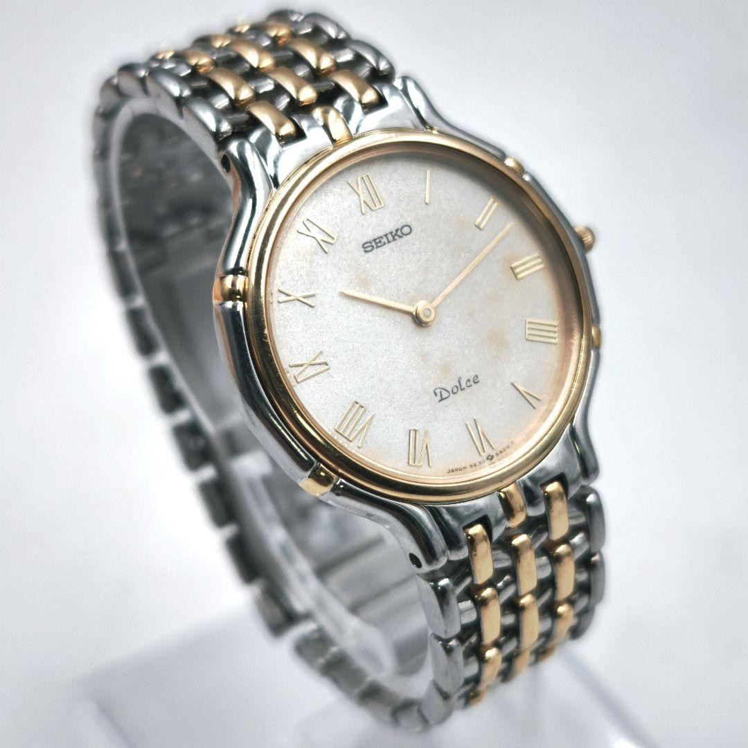 [Working] SEIKO Dolce Watch, Roman numerals, new battery, original bracelet, sli