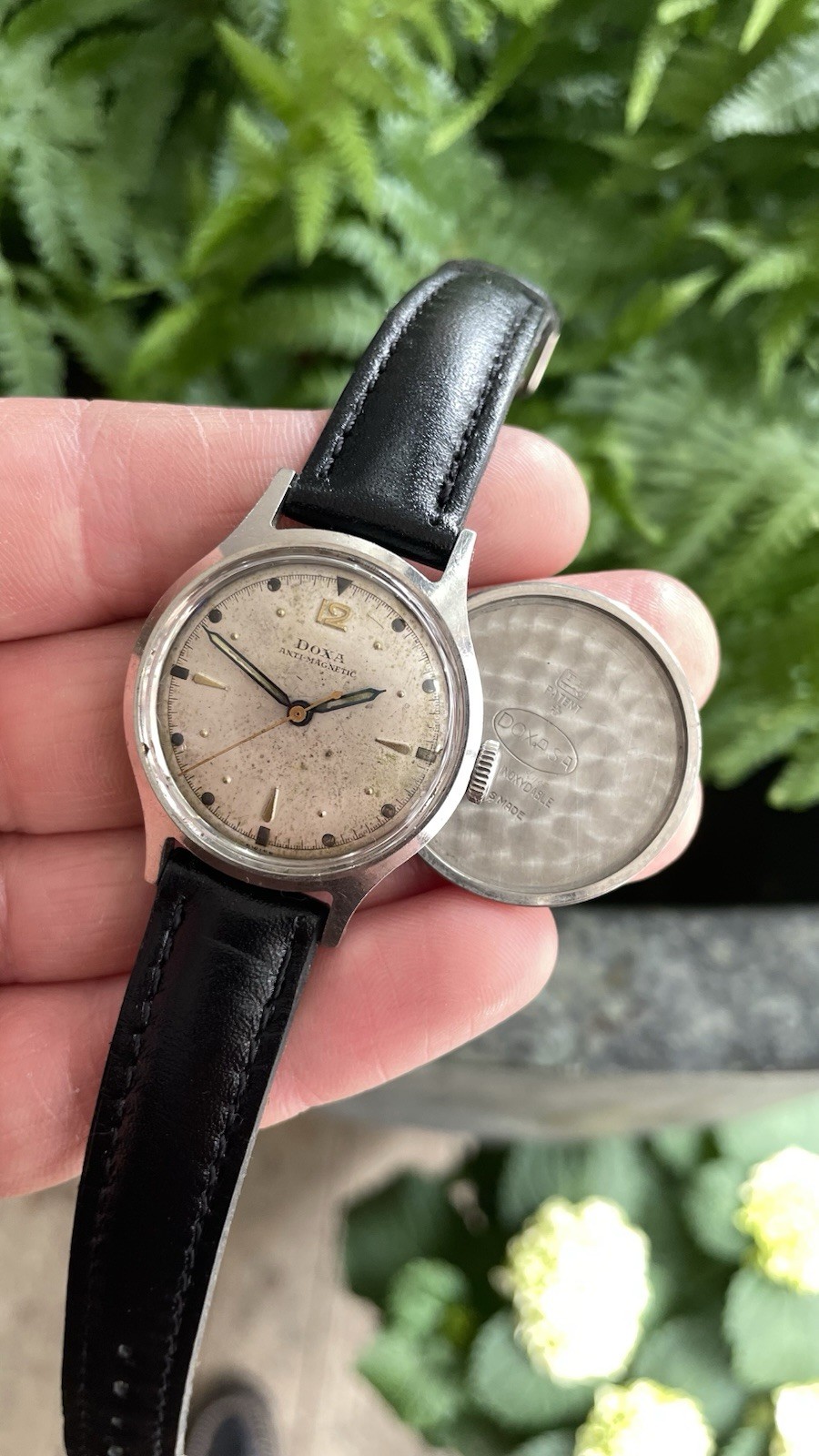 Very Rare 33mm Doxa 565 Francois Borgel Case 33mm W/o Crown! 1940’s Original