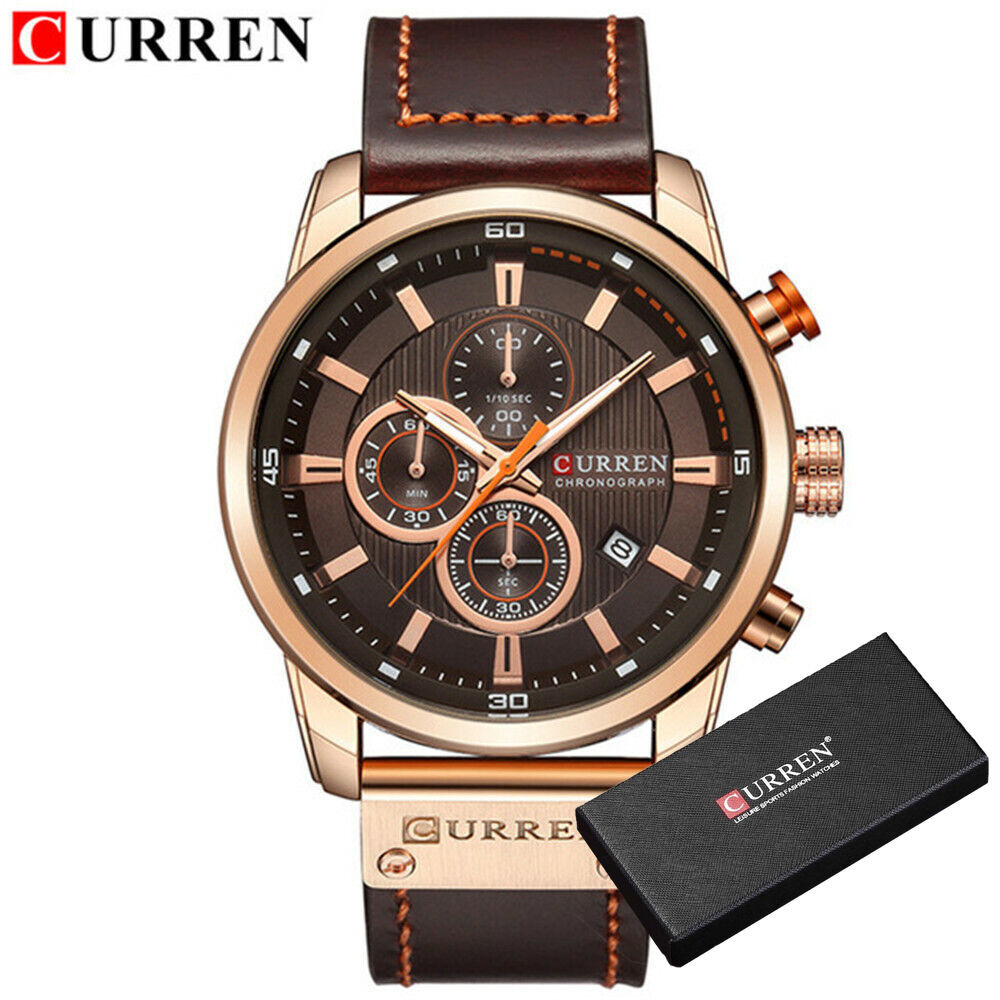 CURREN Men Sports Watches Top Brand Quartz Calendar Watch Business Wristwatch