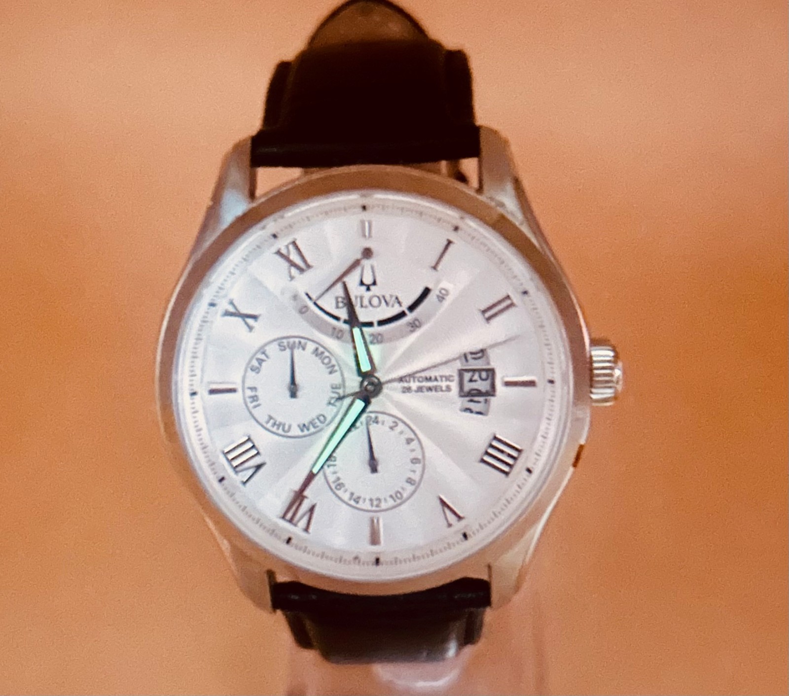 Bulova WILTON Men’s Automatic 26 Jewels Watch W/ 40 Power Reserve