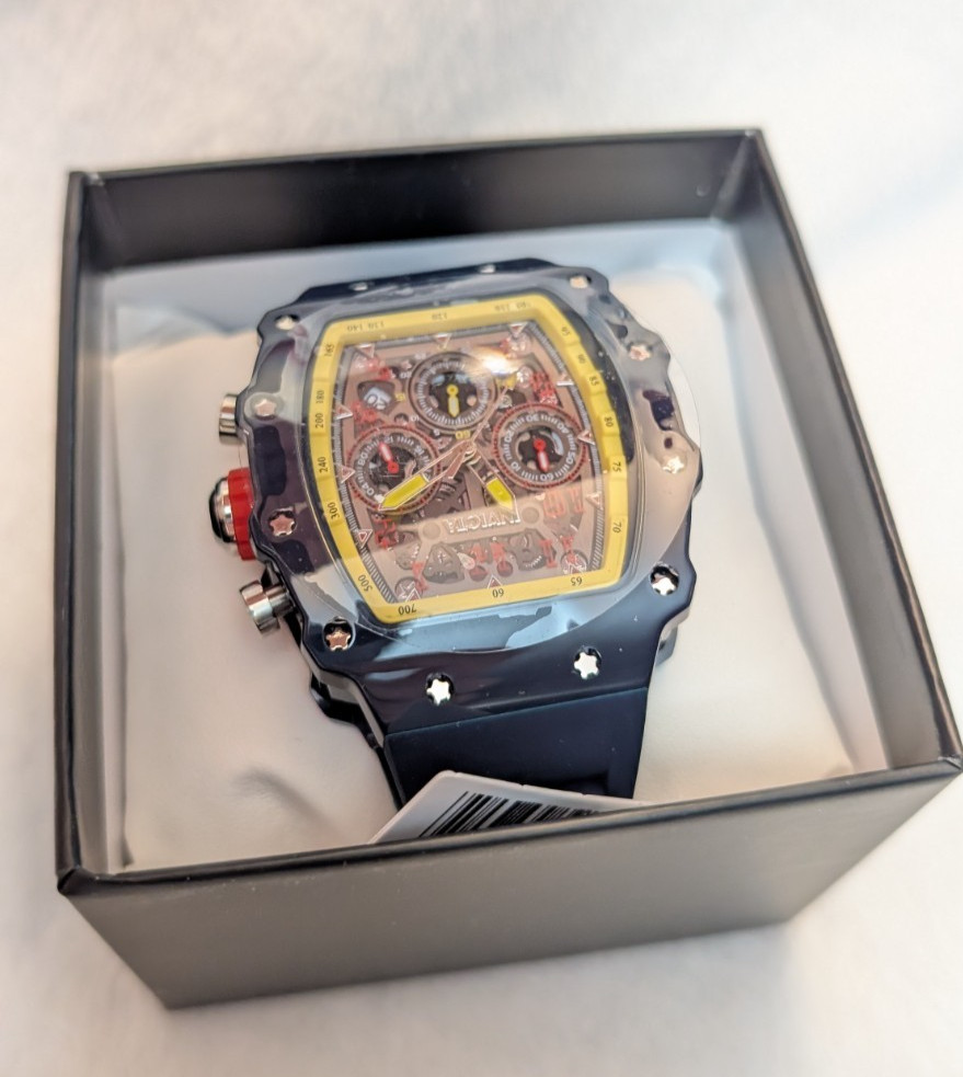 Invicta Racing 69739 Men’s Watch – Quartz – Acrylic with Silver Dial 44mm